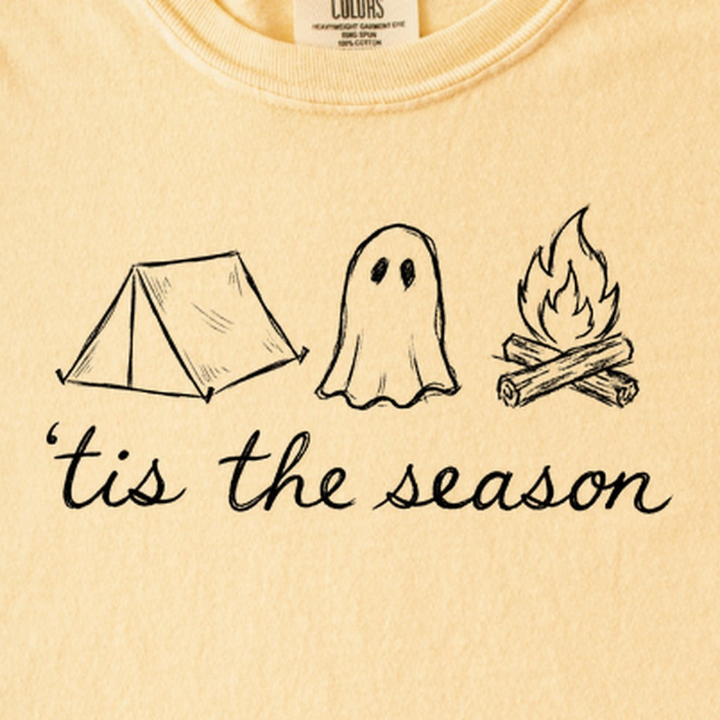 Tis the Season for Camping Kids Cotton T-Shirt