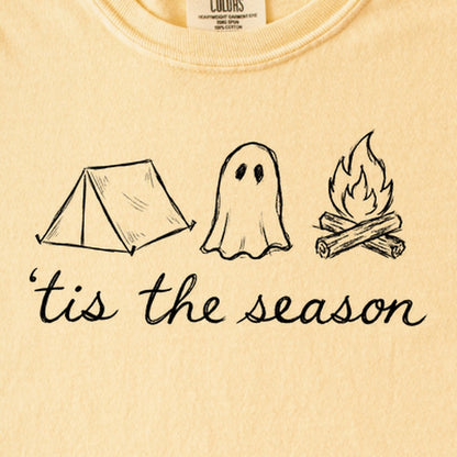 Tis the Season for Camping Kids Cotton T-Shirt