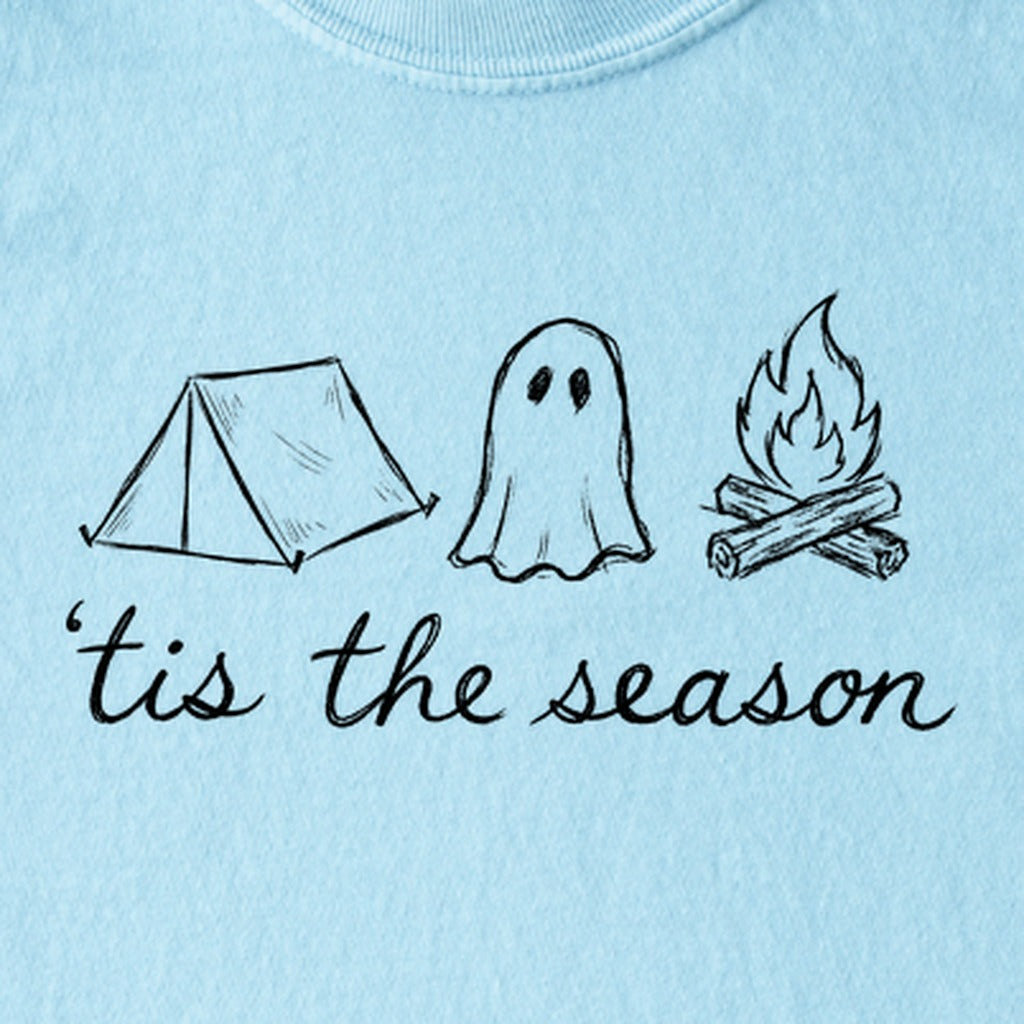 Tis the Season for Camping Kids Cotton T-Shirt