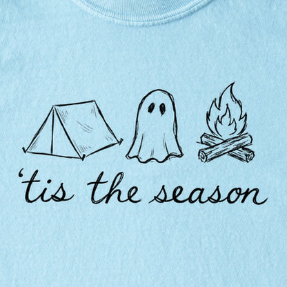 Tis the Season for Camping Kids Cotton T-Shirt