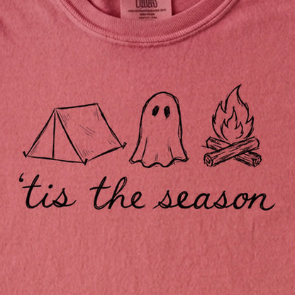 Tis the Season for Camping Kids Cotton T-Shirt