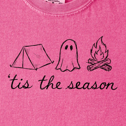Tis the Season for Camping Kids Cotton T-Shirt