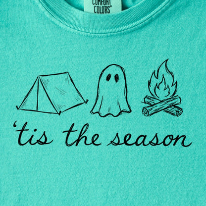 Tis the Season for Camping Kids Cotton T-Shirt