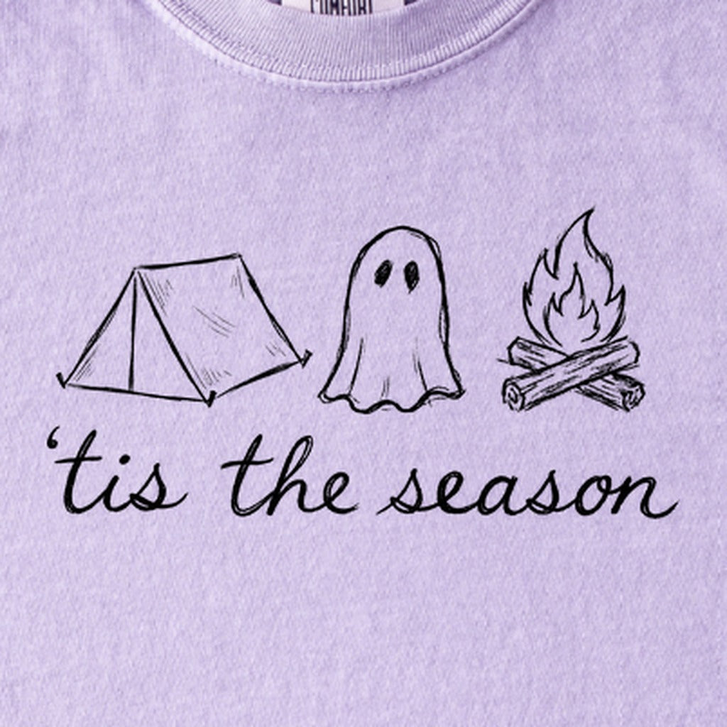 Tis the Season for Camping Kids Cotton T-Shirt