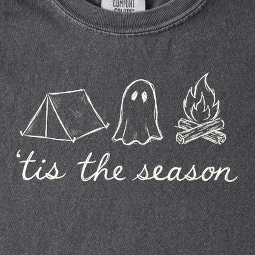 Tis the Season for Camping Kids Cotton T-Shirt