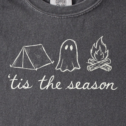 Tis the Season for Camping Kids Cotton T-Shirt