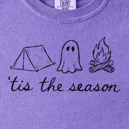Tis the Season for Camping Kids Cotton T-Shirt