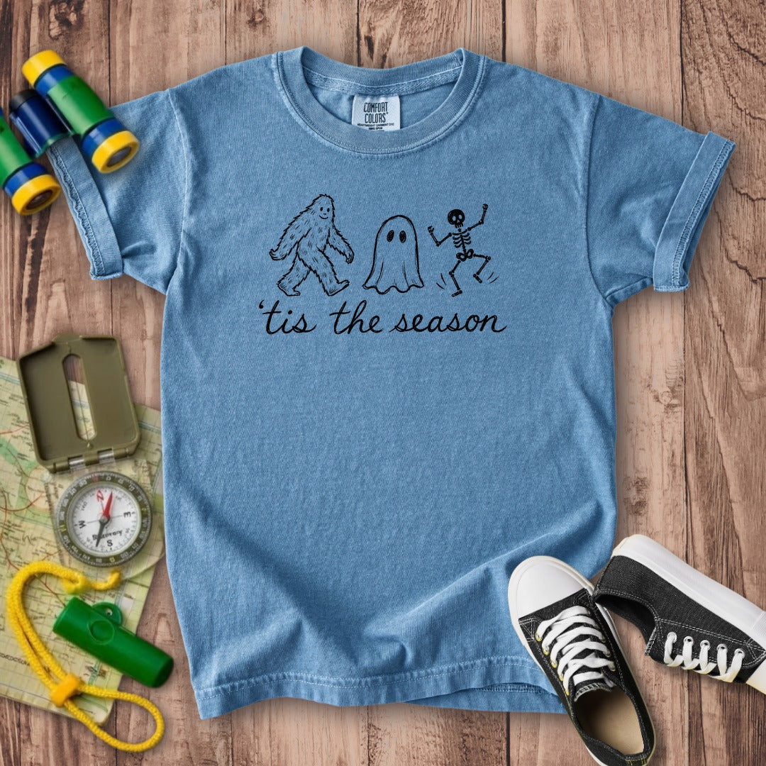 Tis the Season for Halloween Kids Cotton T-Shirt