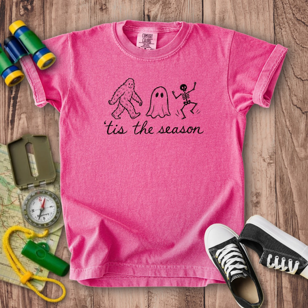 Tis the Season for Halloween Kids Cotton T-Shirt