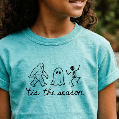 Tis the Season for Halloween Kids Cotton T-Shirt
