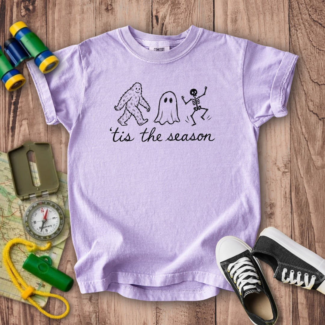 Tis the Season for Halloween Kids Cotton T-Shirt
