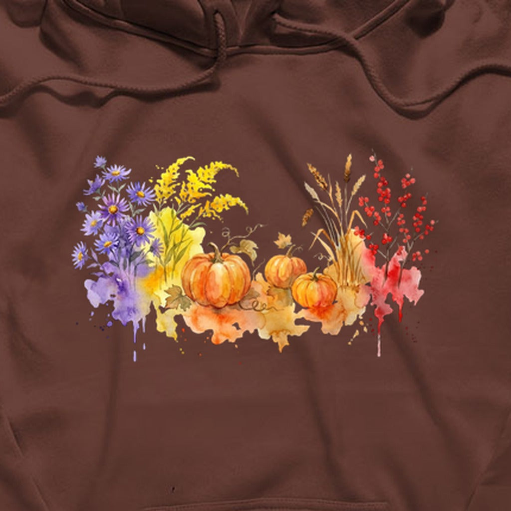 Watercolor Pumpkin Patch Hoodie