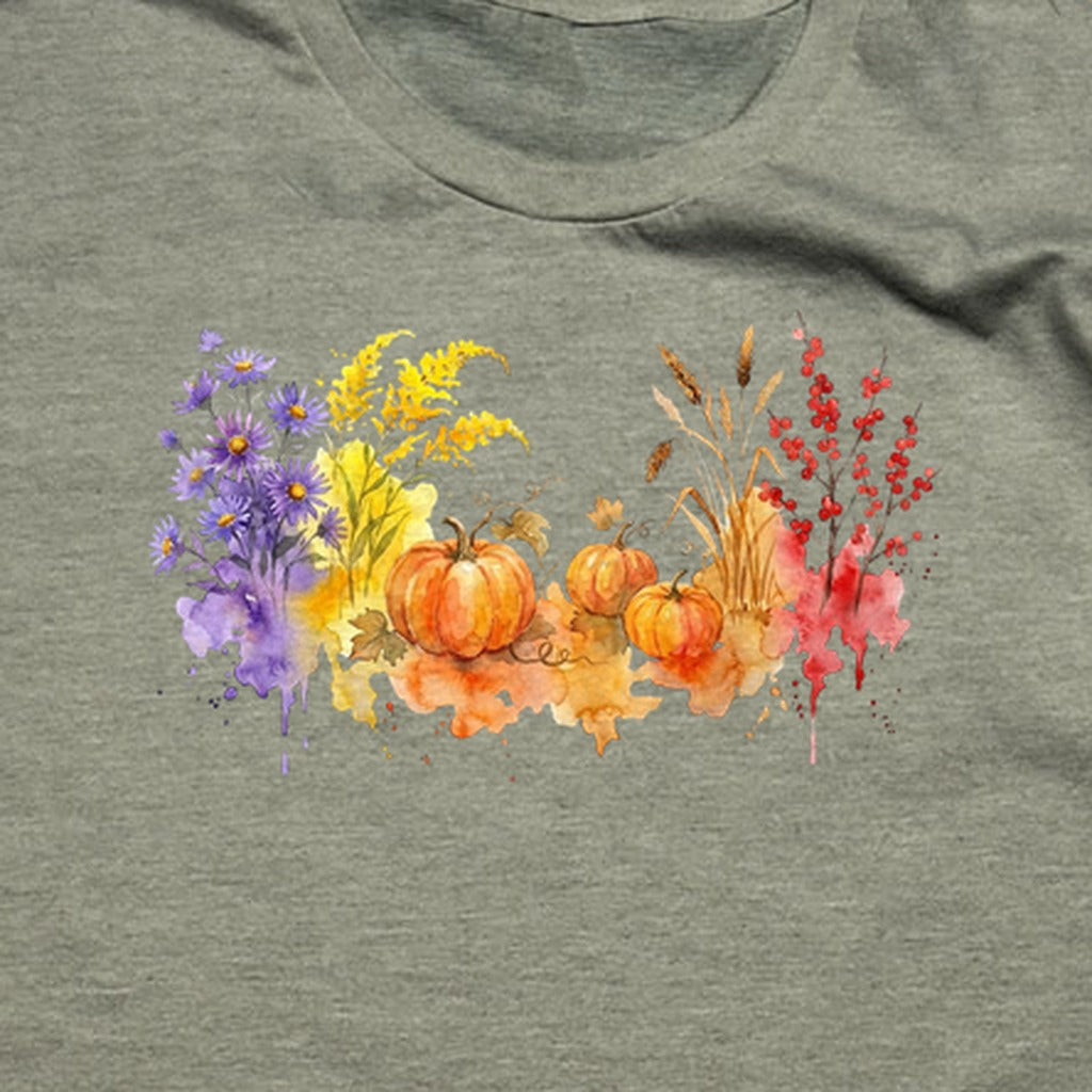 Watercolor Pumpkin Patch T-Shirt