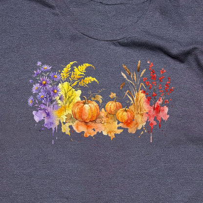 Watercolor Pumpkin Patch T-Shirt