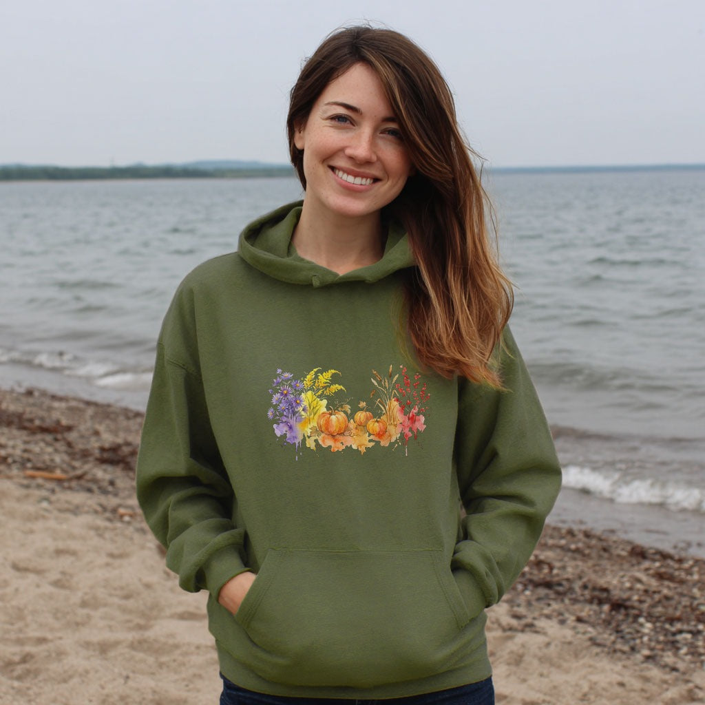 Watercolor Pumpkin Patch Hoodie