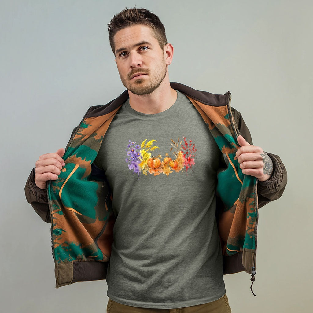 Watercolor Pumpkin Patch T-Shirt