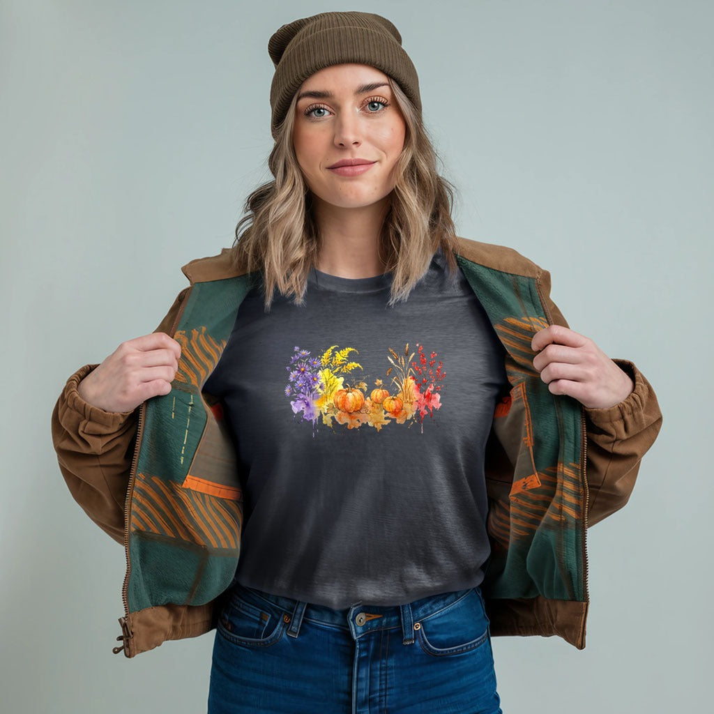 Watercolor Pumpkin Patch T-Shirt