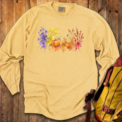 Watercolor Pumpkin Patch Premium Long Sleeve