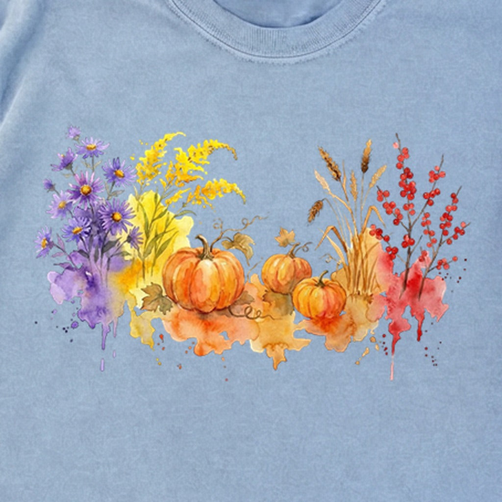 Watercolor Pumpkin Patch Premium Long Sleeve