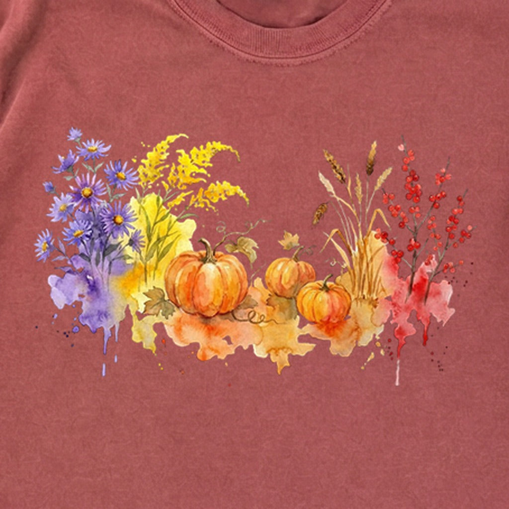 Watercolor Pumpkin Patch Premium Long Sleeve