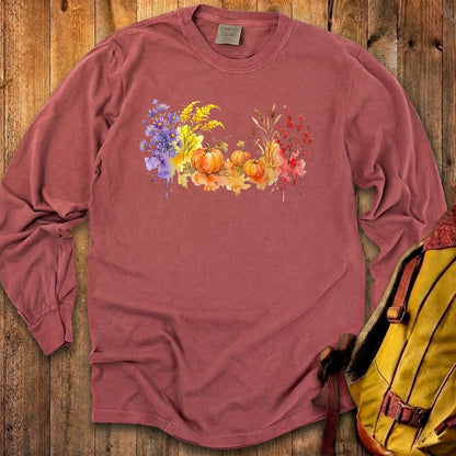 Watercolor Pumpkin Patch Premium Long Sleeve