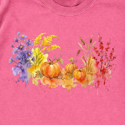 Watercolor Pumpkin Patch Premium Long Sleeve