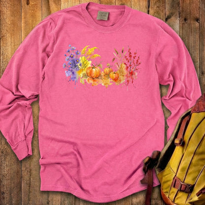 Watercolor Pumpkin Patch Premium Long Sleeve