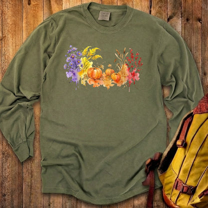 Watercolor Pumpkin Patch Premium Long Sleeve