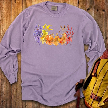 Watercolor Pumpkin Patch Premium Long Sleeve