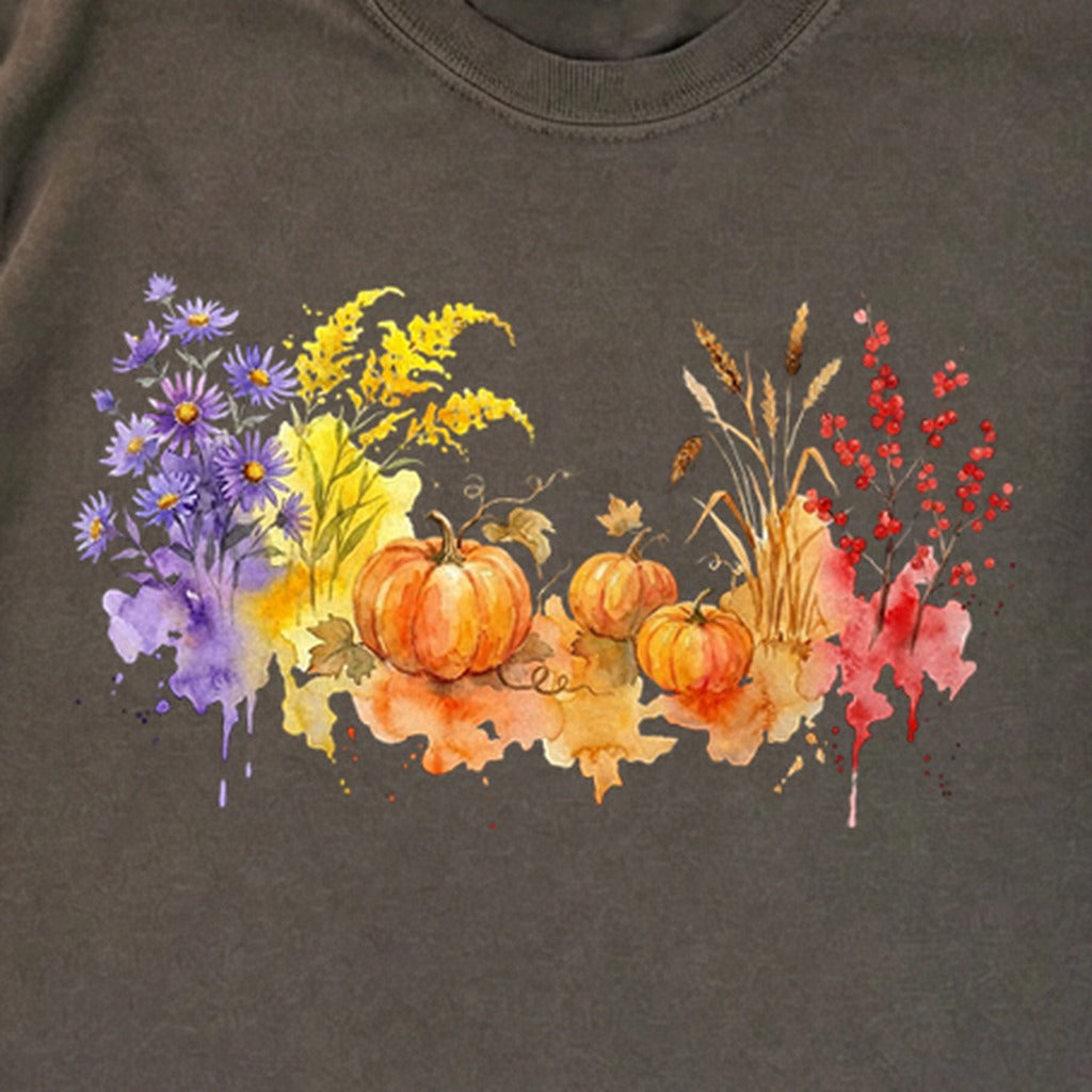 Watercolor Pumpkin Patch Premium Long Sleeve