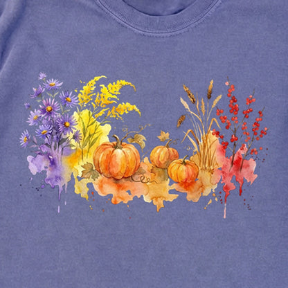 Watercolor Pumpkin Patch Premium Long Sleeve