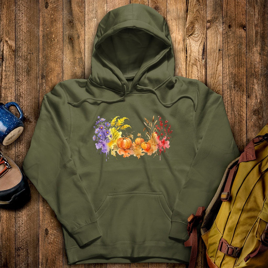 Watercolor Pumpkin Patch Hoodie