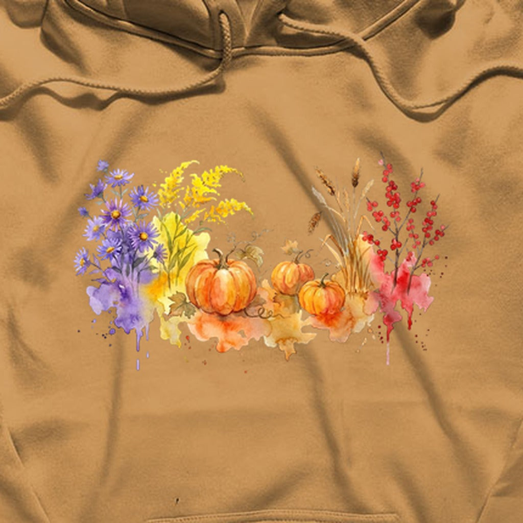 Watercolor Pumpkin Patch Hoodie