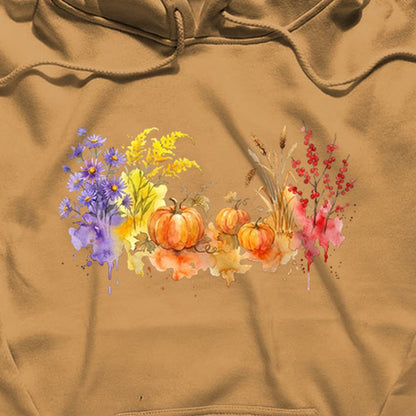 Watercolor Pumpkin Patch Hoodie