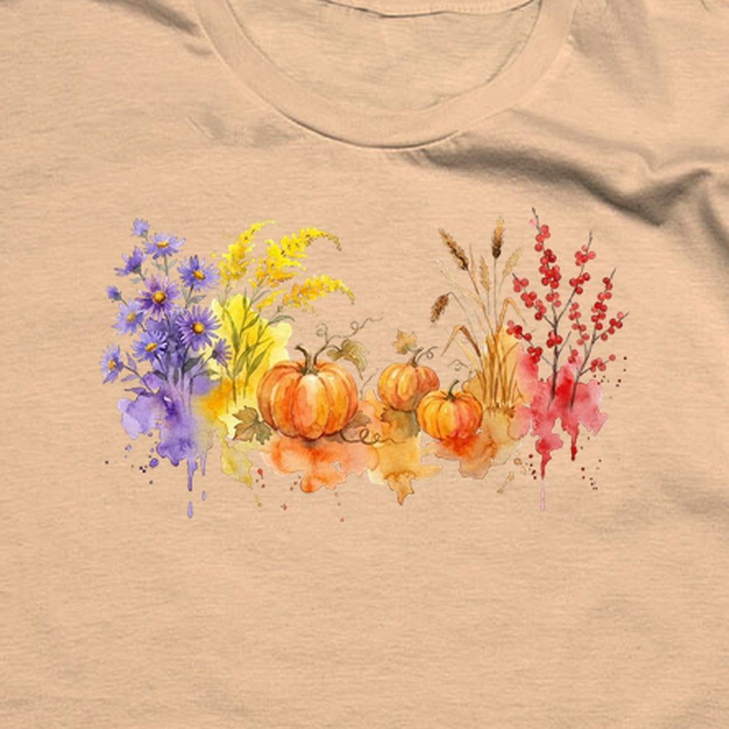 Watercolor Pumpkin Patch T-Shirt