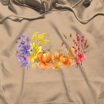 Watercolor Pumpkin Patch Hoodie