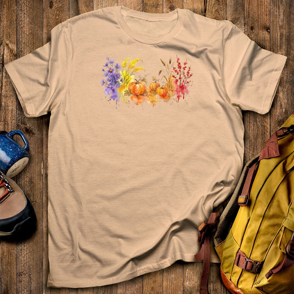 Watercolor Pumpkin Patch T-Shirt