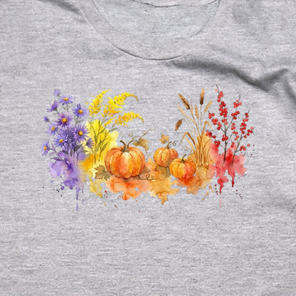 Watercolor Pumpkin Patch T-Shirt