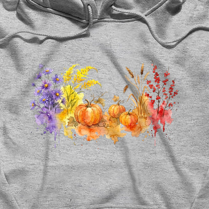 Watercolor Pumpkin Patch Hoodie