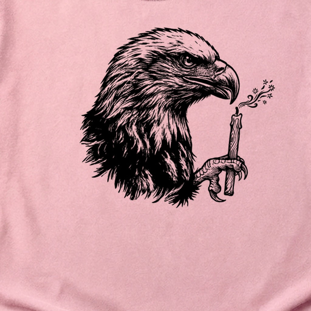 Happy Birthday America Eagle Blowing Out a Candle Cotton T-Shirt