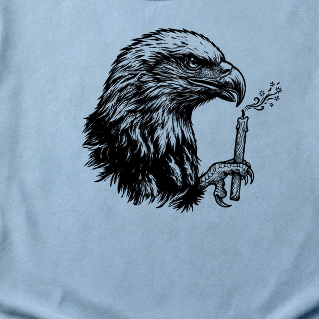 Happy Birthday America Eagle Blowing Out a Candle Cotton T-Shirt