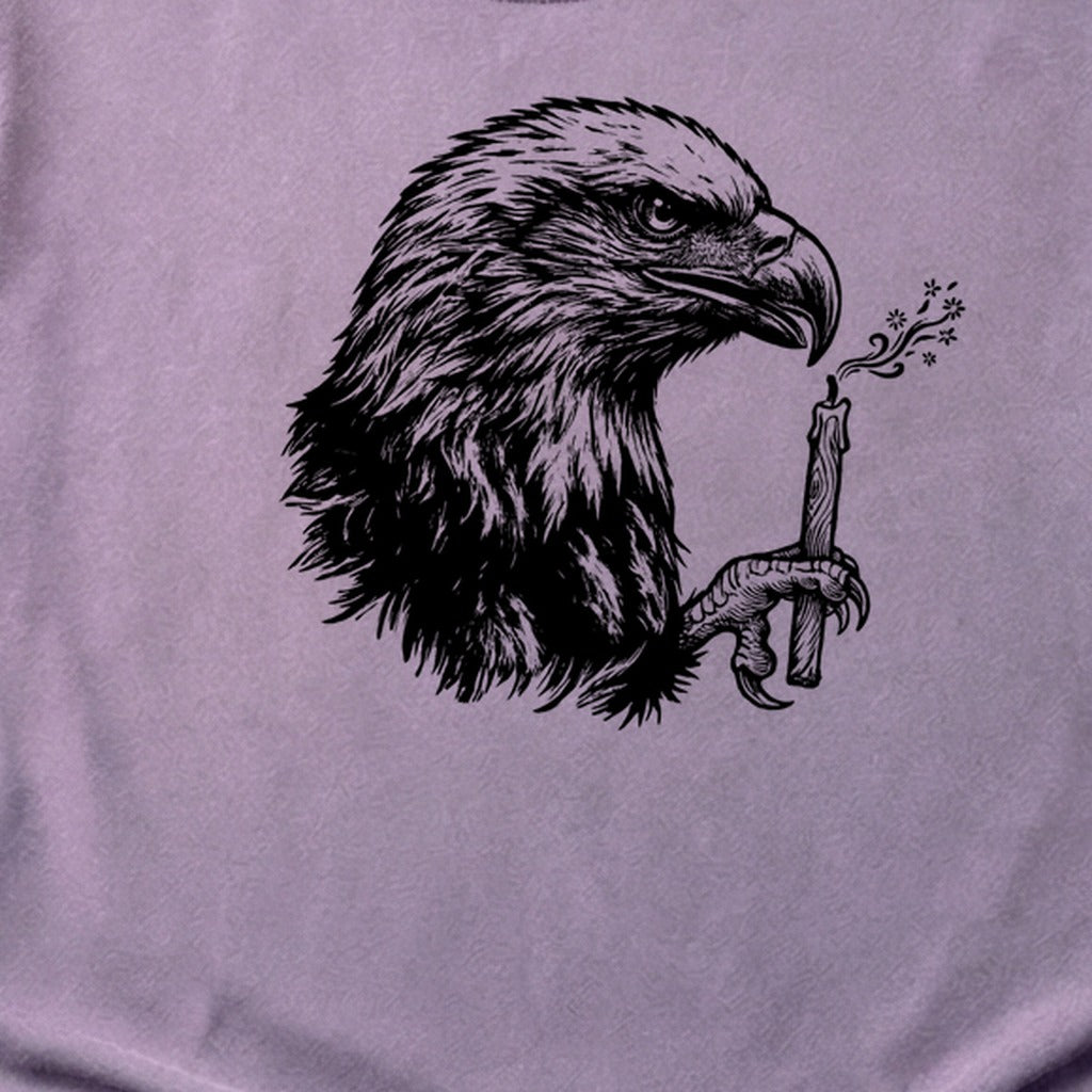 Happy Birthday America Eagle Blowing Out a Candle Cotton T-Shirt
