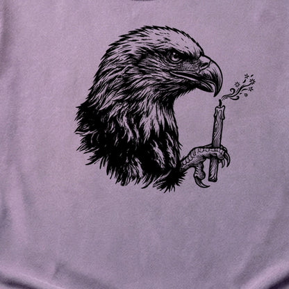Happy Birthday America Eagle Blowing Out a Candle Cotton T-Shirt