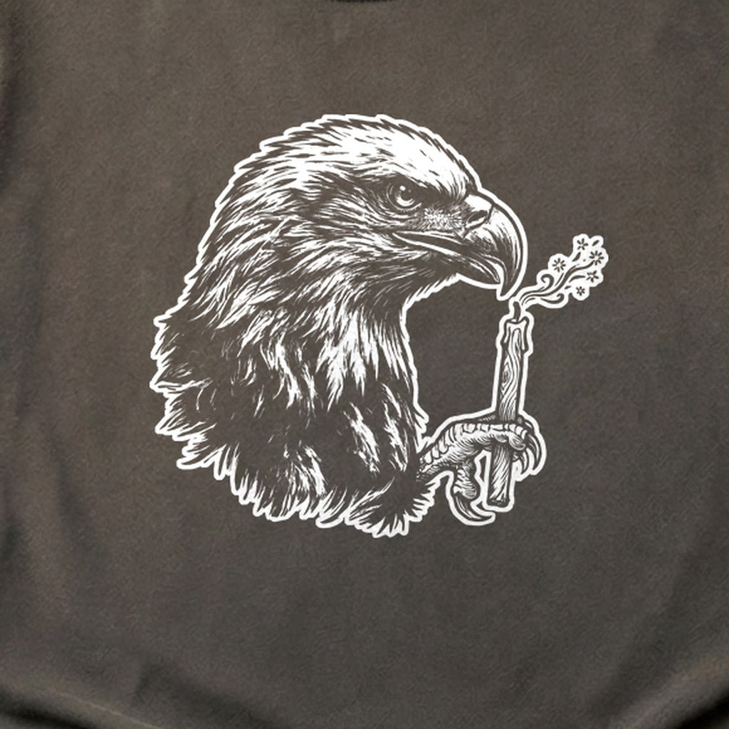 Happy Birthday America Eagle Blowing Out a Candle Cotton T-Shirt