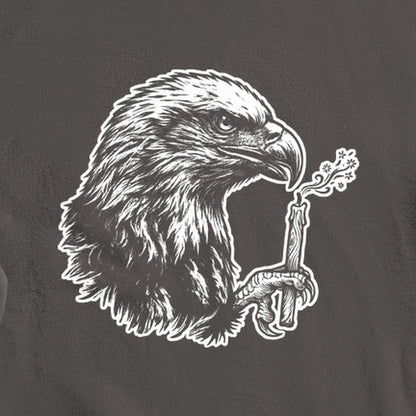 Happy Birthday America Eagle Blowing Out a Candle Crewneck Sweatshirt