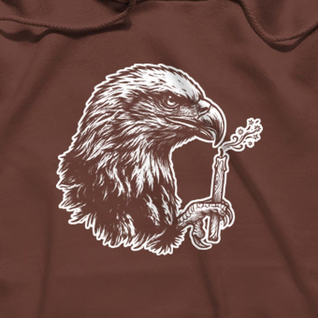 Happy Birthday America Eagle Blowing Out a Candle Hoodie