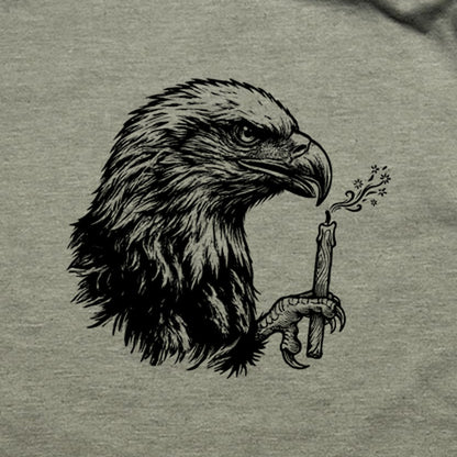 Happy Birthday America Eagle Blowing Out a Candle T-Shirt