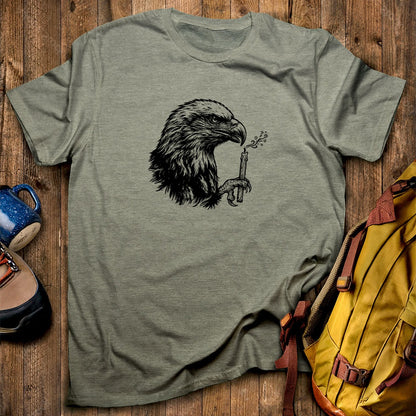 Happy Birthday America Eagle Blowing Out a Candle T-Shirt