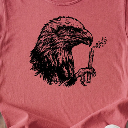 Happy Birthday America Eagle Blowing Out a Candle Kids Cotton T-Shirt