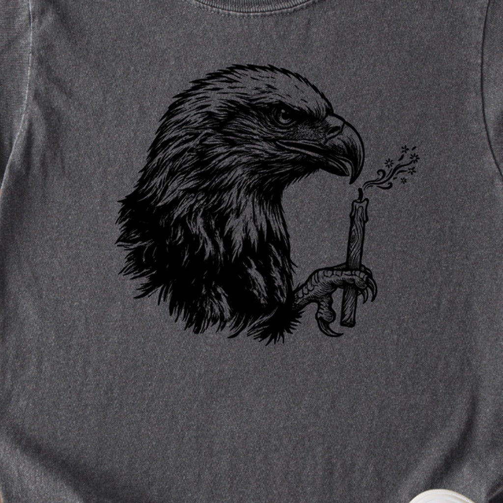 Happy Birthday America Eagle Blowing Out a Candle Kids Cotton T-Shirt